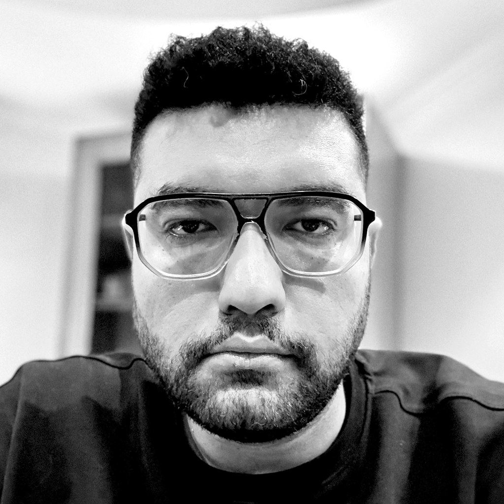 AbdelRahman Atif, black and white portrait